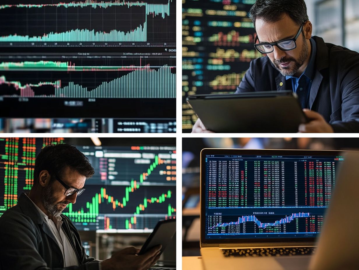 Infographic showing key stock market trends