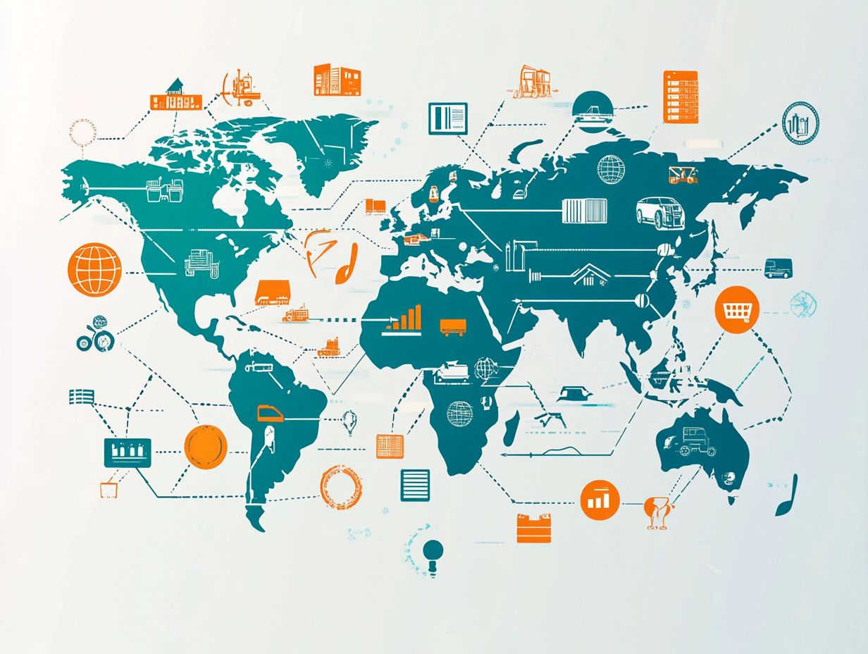 Infographic summarizing key takeaways on global trade trends