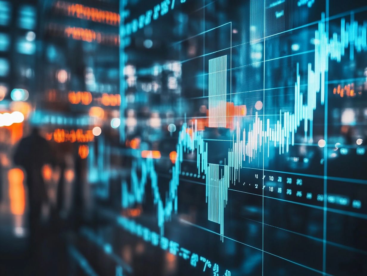 Illustration of stock market trends post-pandemic