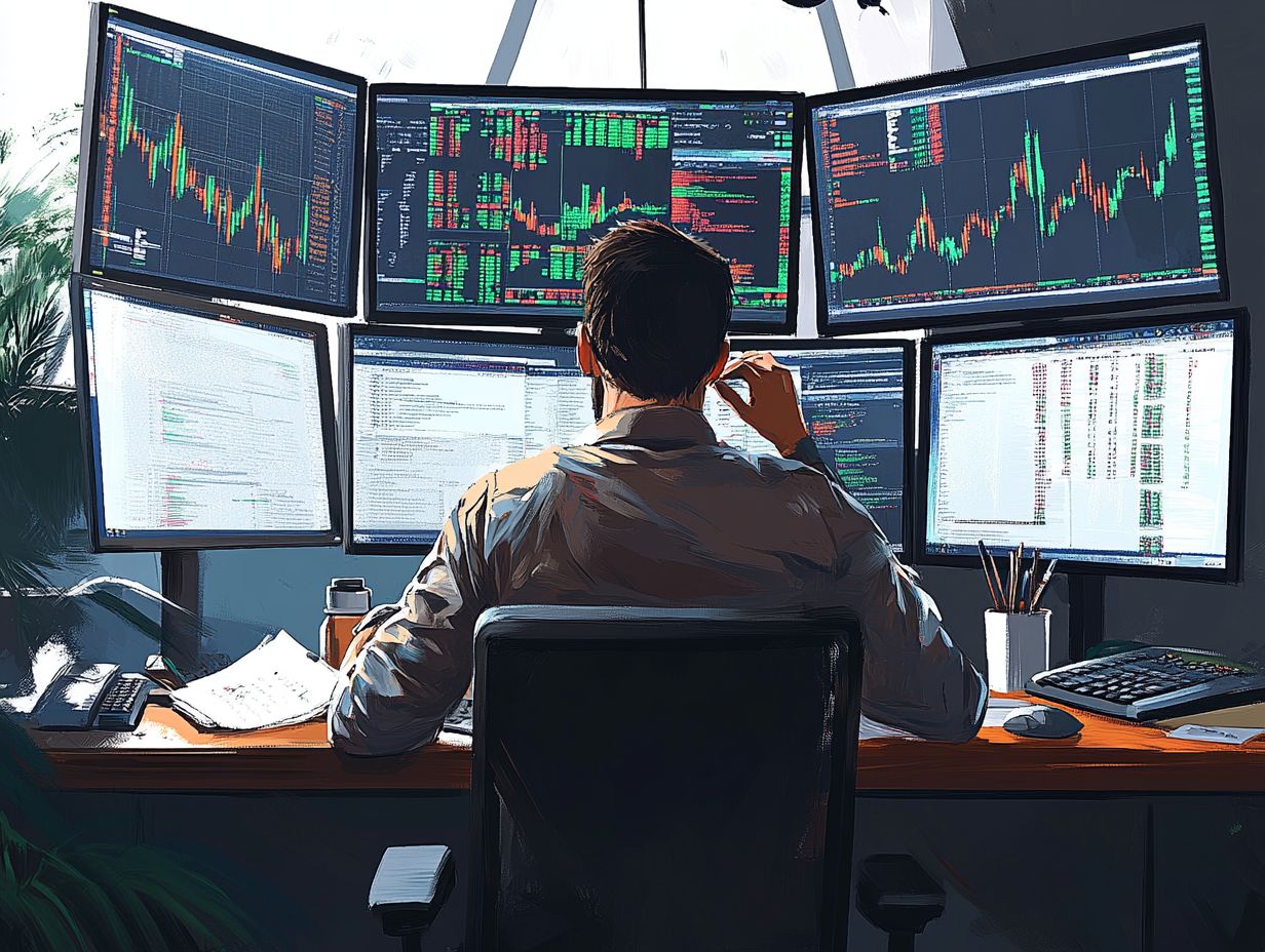 A graphic illustrating market risks and their impact on investments