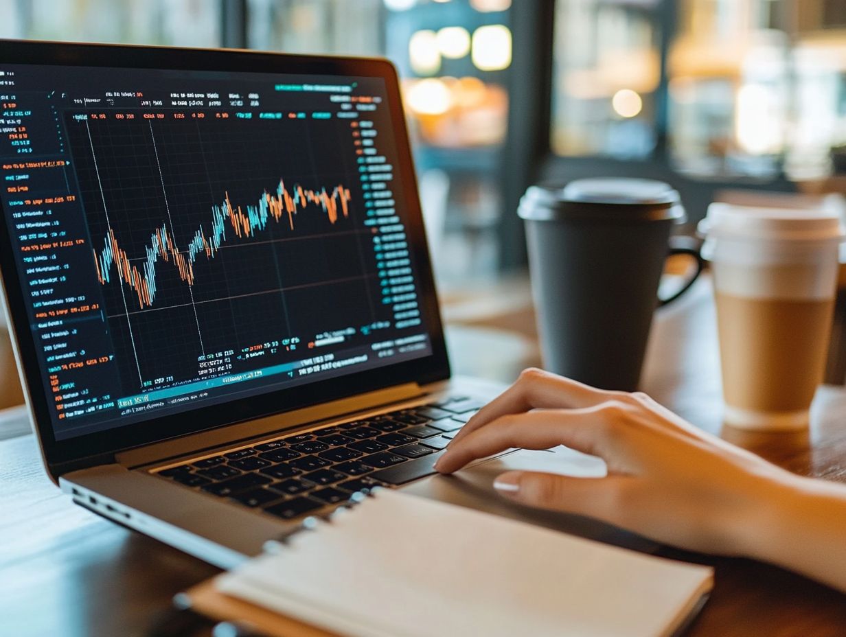 Illustration explaining stock market simulator benefits.