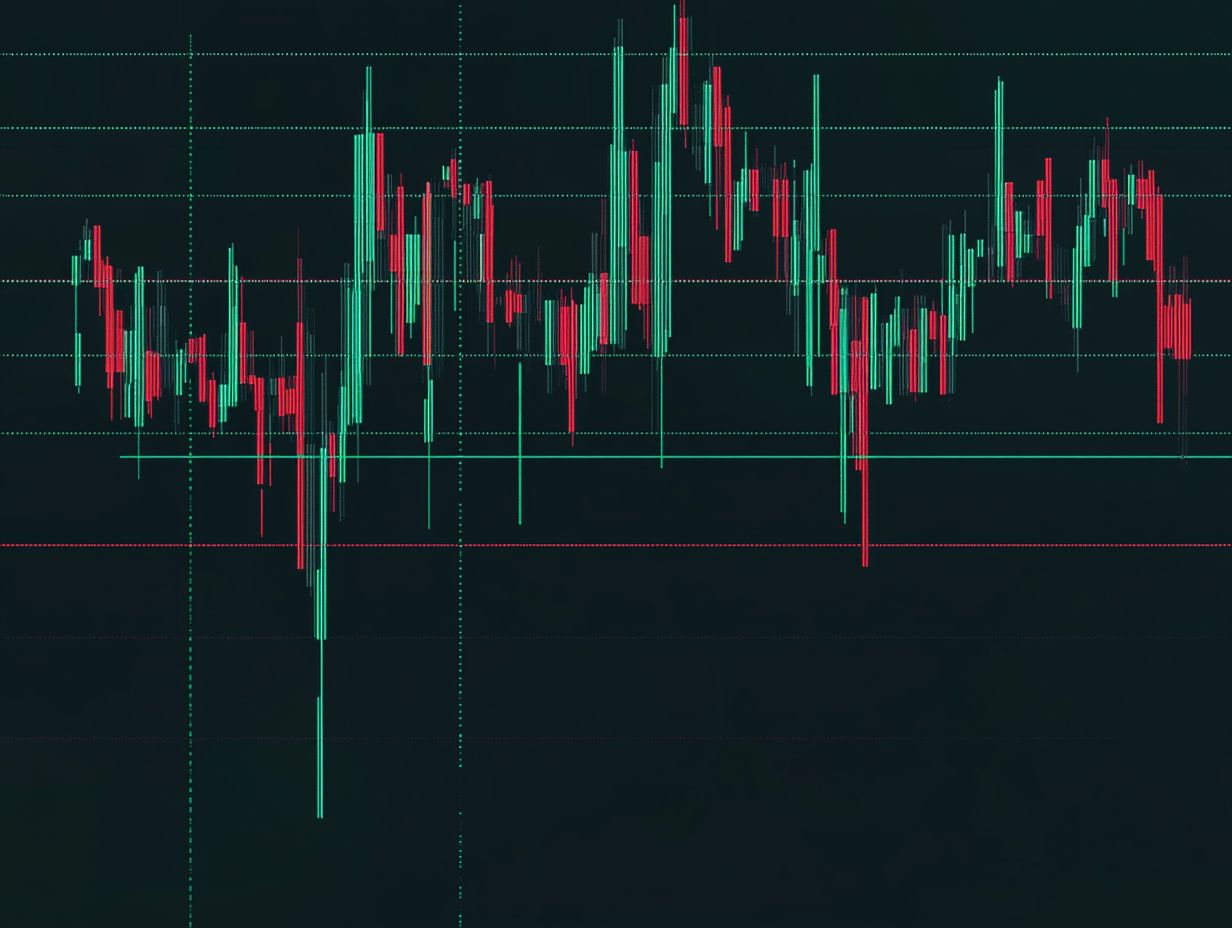 How are key support and resistance levels determined?