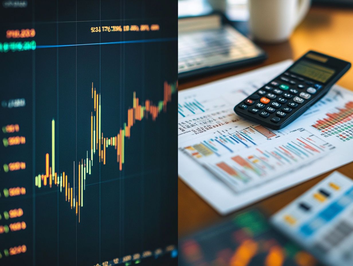 Illustration showing the key takeaways of Technical vs. Fundamental Analysis