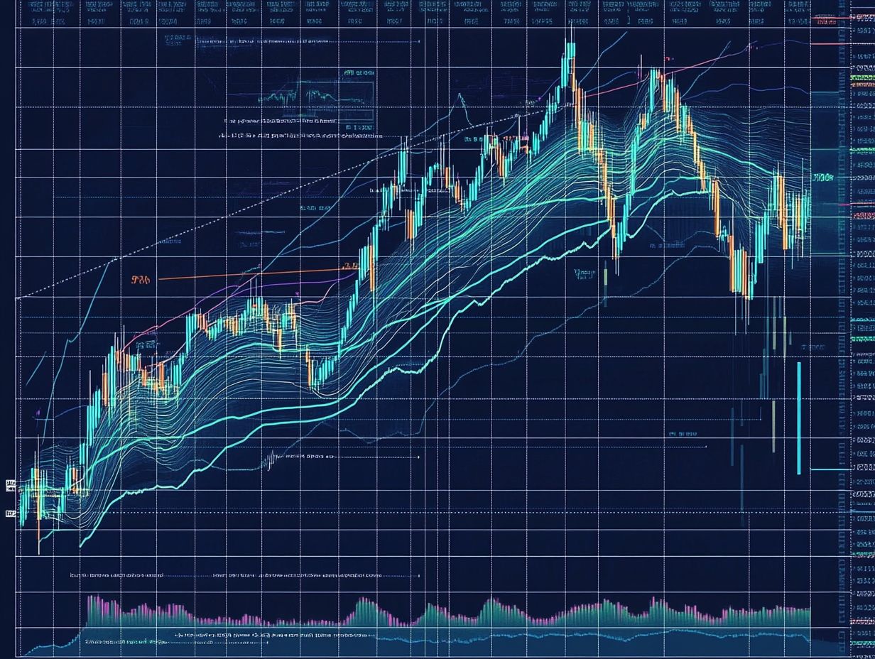 Graph illustrating factors affecting price and volume in trading