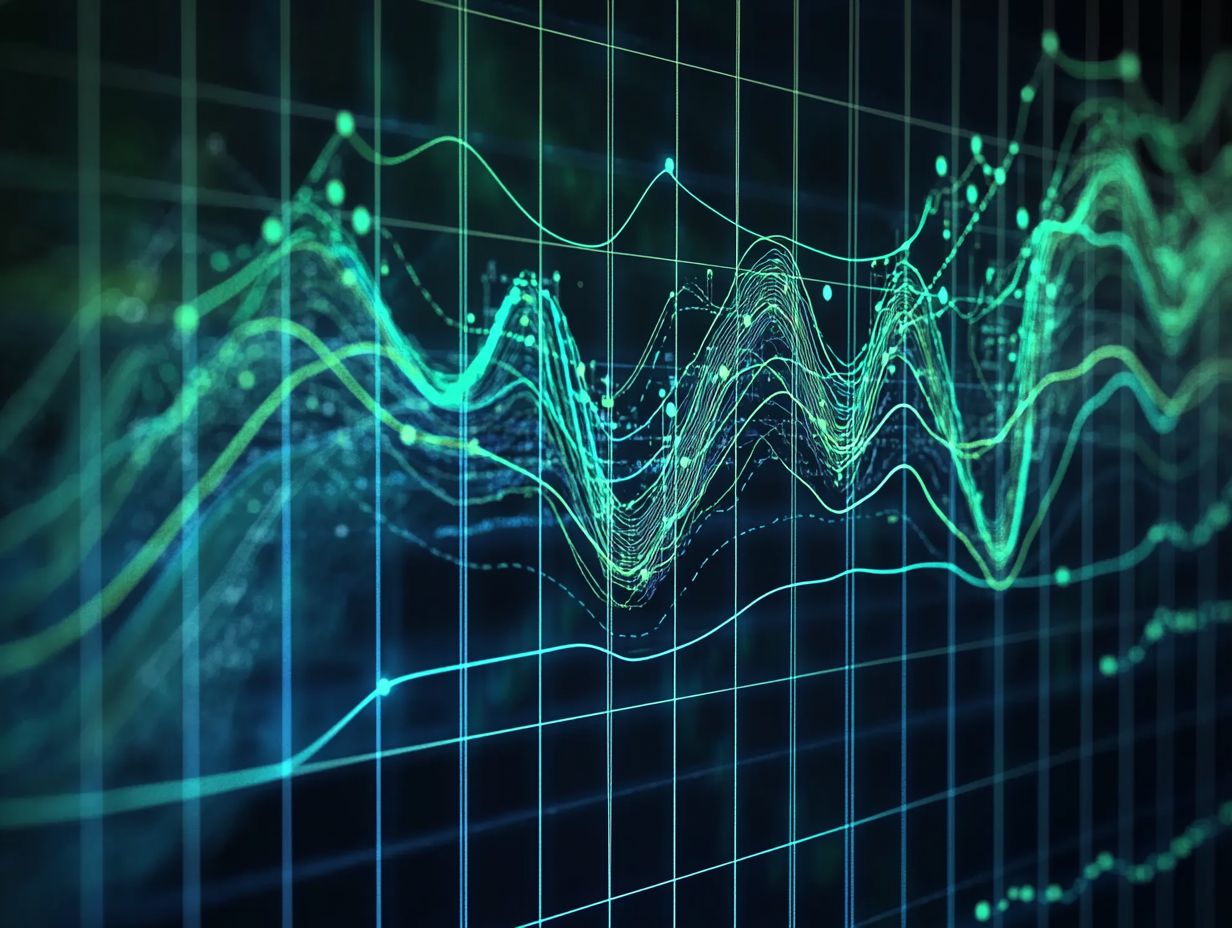 A visual representation of strategies for using price and volume in trading