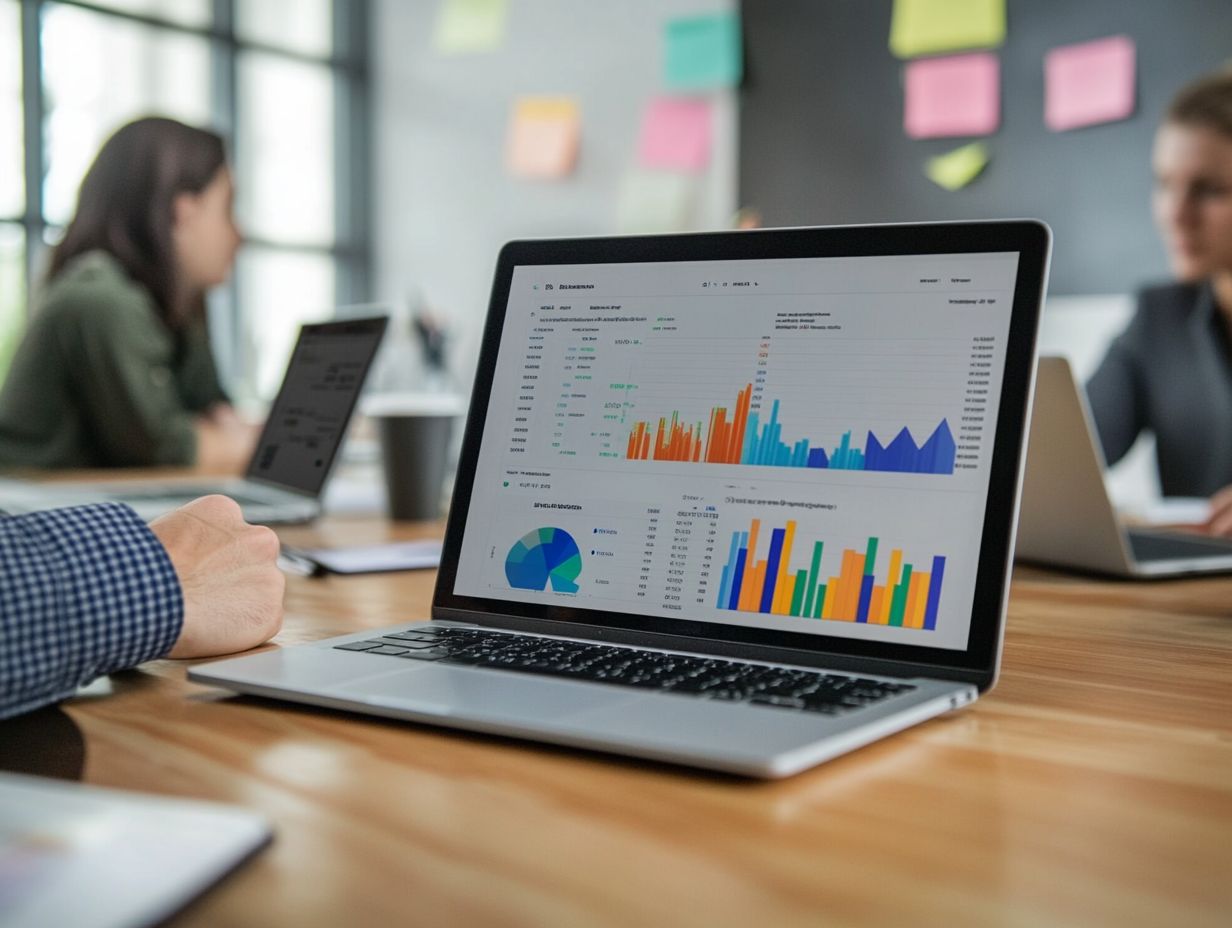 An infographic illustrating how data analysis identifies market trends.