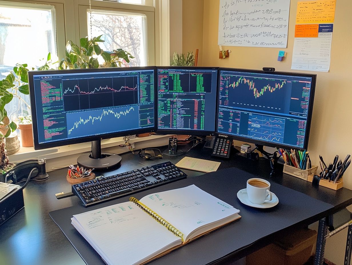 Visual representation of key takeaways in trading discipline.