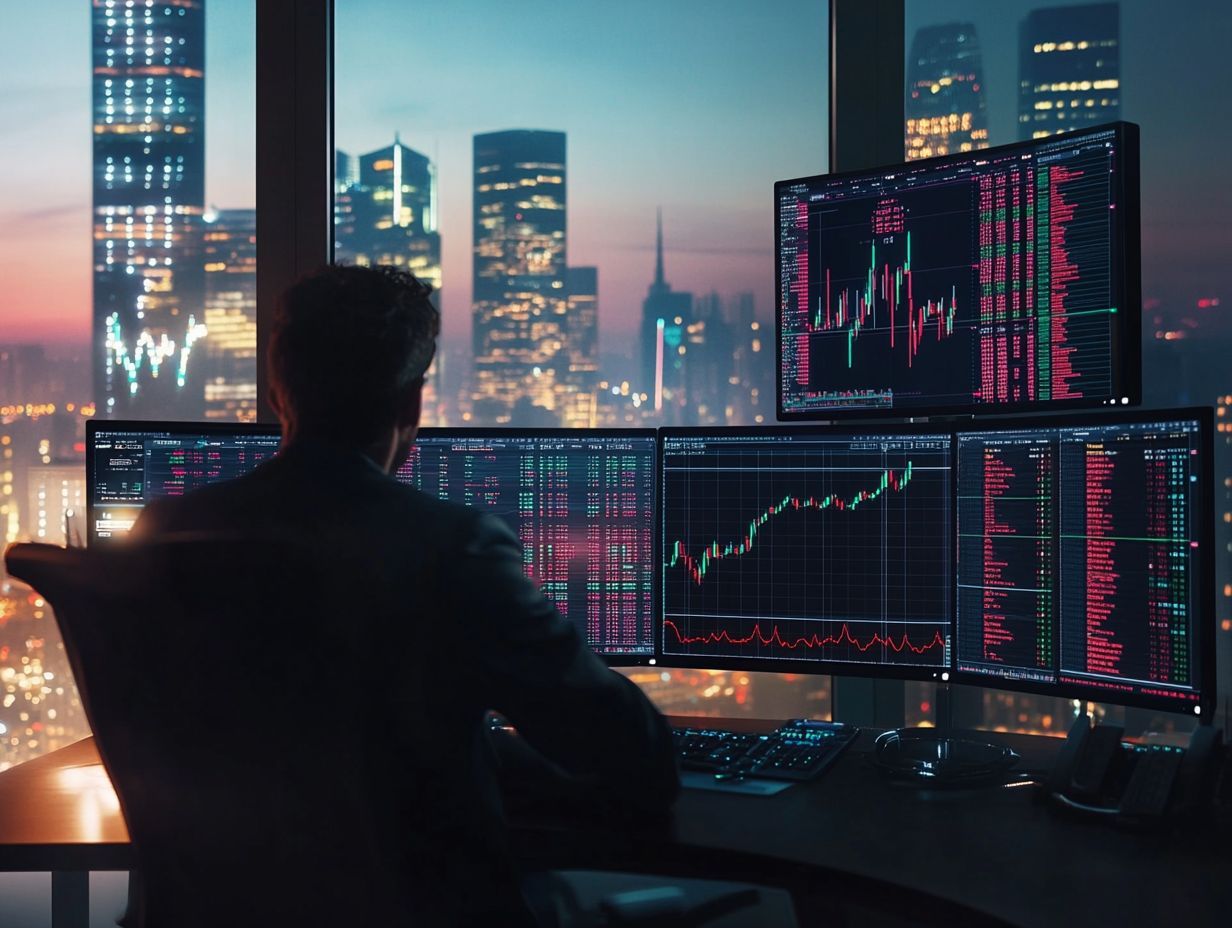 Illustration showing the impact of divergence in trading.