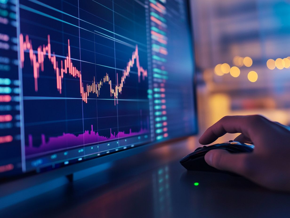 Illustration showing the use of technical analysis in options trading