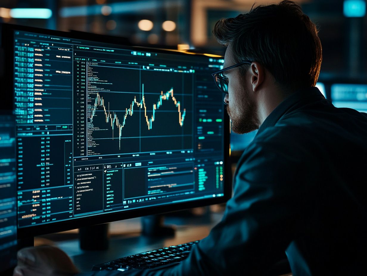 Illustration depicting the impact of technical indicators on trading decisions